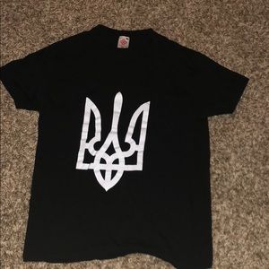 Black Ukraine Tryzub T-shirt